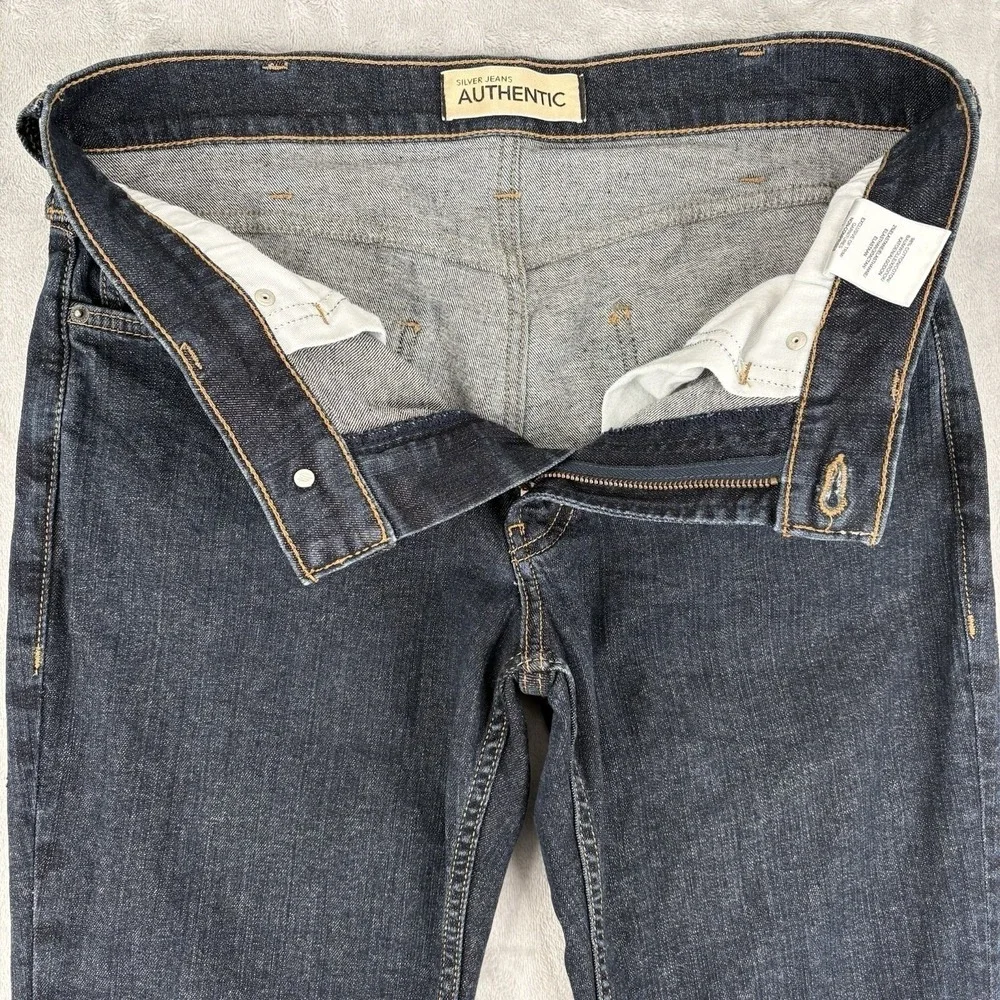 Silver Jeans Men's Sz 32x34 (Fits 33x33.5) Slim Authentic Straight‎ Leg Blue